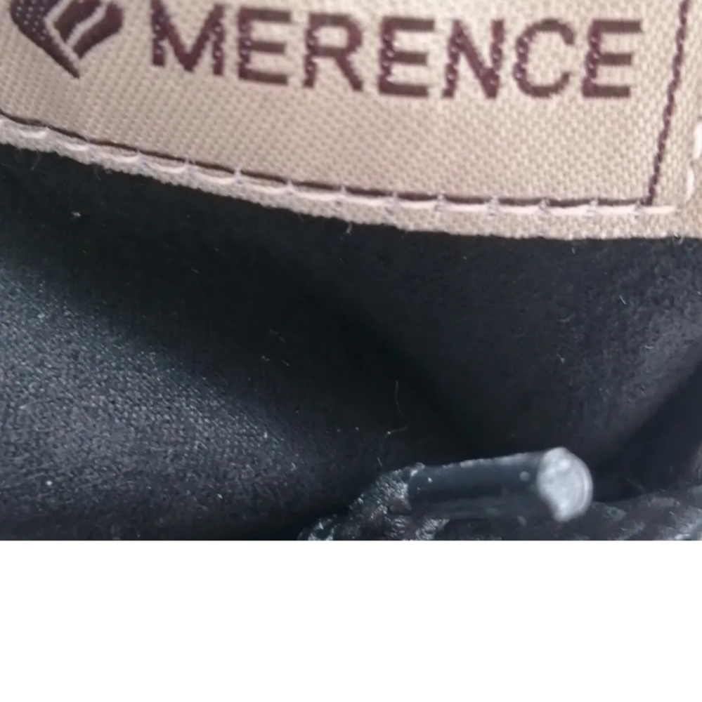 Merence Womens Lace Up Ankle Boots Black Faux Suede Faux Fur Lining EUR 41 NWOT - Picture 3 of 5